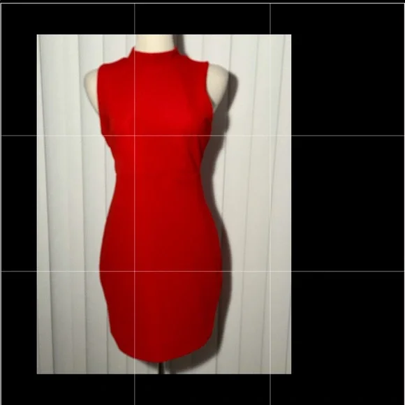Forever 21 | Dresses | Euc Forever 2 Red Dress Back Top And Bottom Zipper  B57 | Poshmark